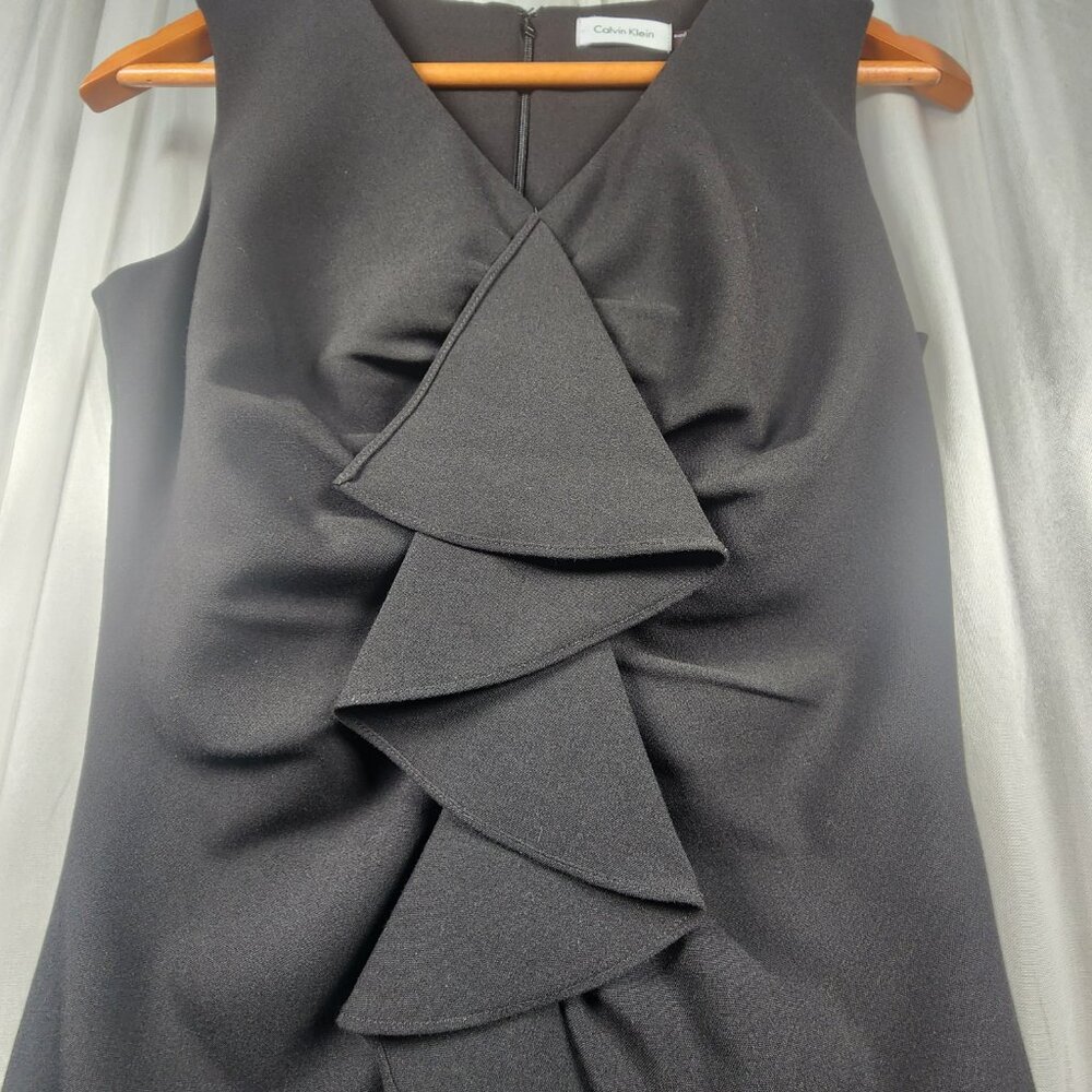 Calvin Klein Black Ruffle Dress - Gem Calvin Klein Black Ruffle Dress - Gem